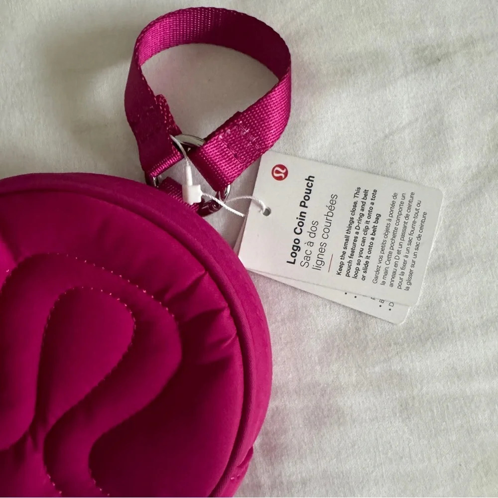 🆕🩷 Lululemon Logo Coin Purse Ripe Raspberry - Picture 2 of 6
